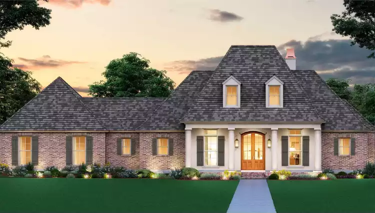 image of french country house plan 3327