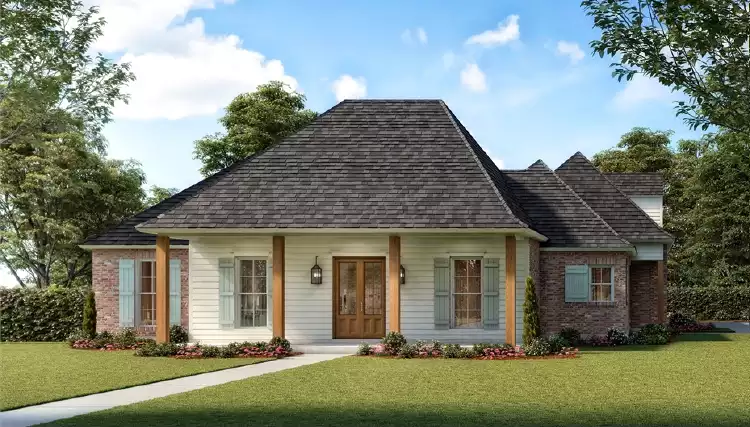 image of french country house plan 3418