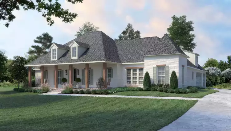 image of french country house plan 4221