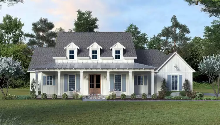 image of side entry garage house plan 4973
