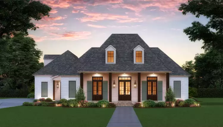 image of french country house plan 5980