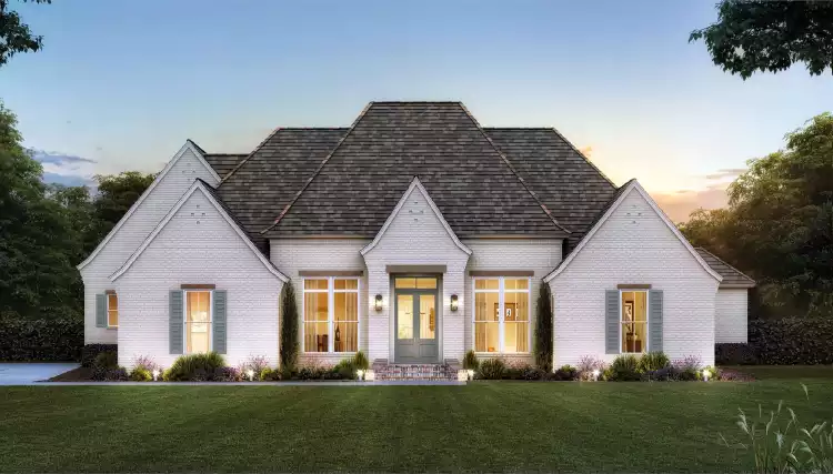 image of french country house plan 7002