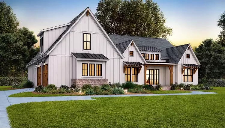 The Lotus 2 | Farmhouse Style House Plan 10832 - 10832
