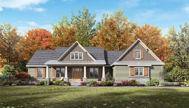 image of affordable modern farmhouse plan 8731