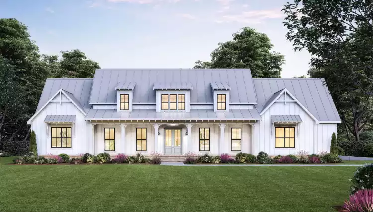 image of side entry garage house plan 8817