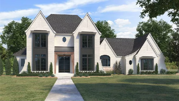image of large french country house plan 8836