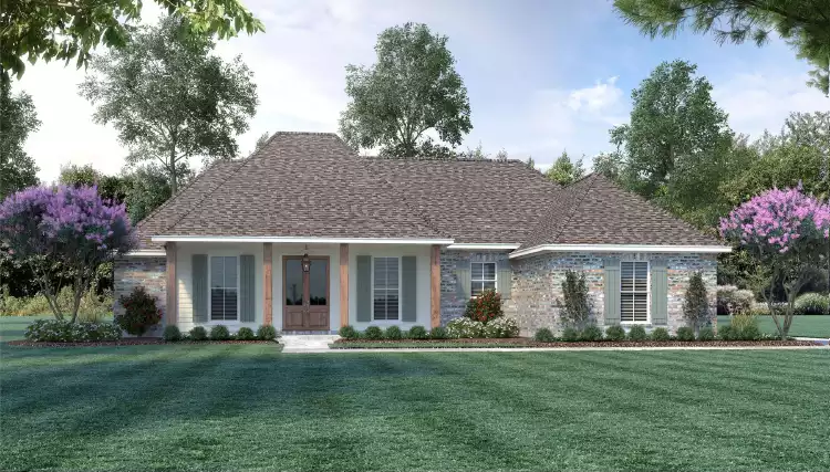 image of single story country house plan 9331
