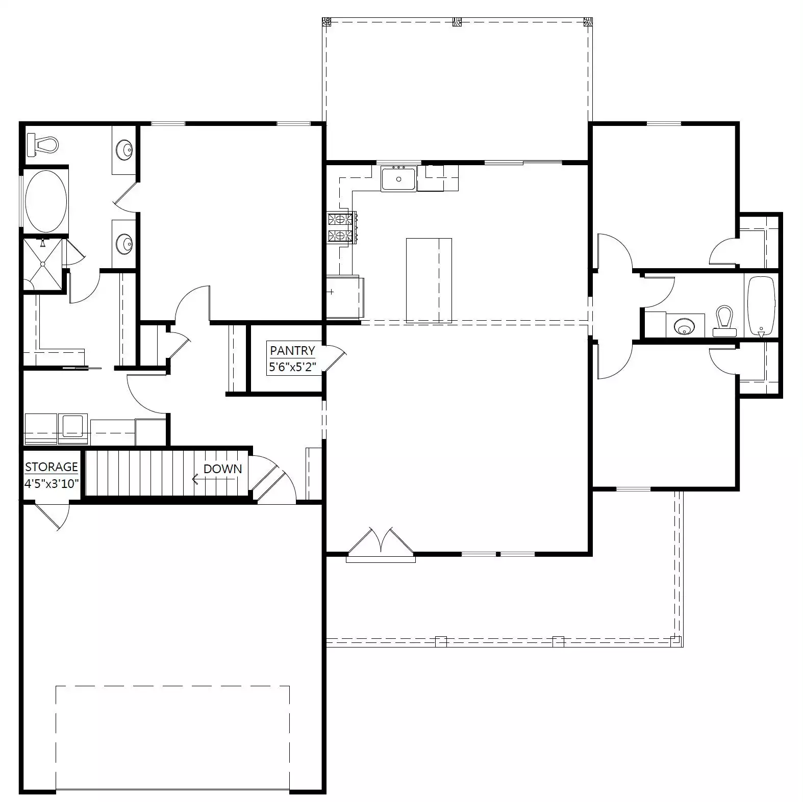 Main Floorplan with Staircase to Basement