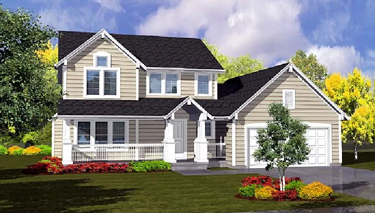 image of small farmhouse plan 8441