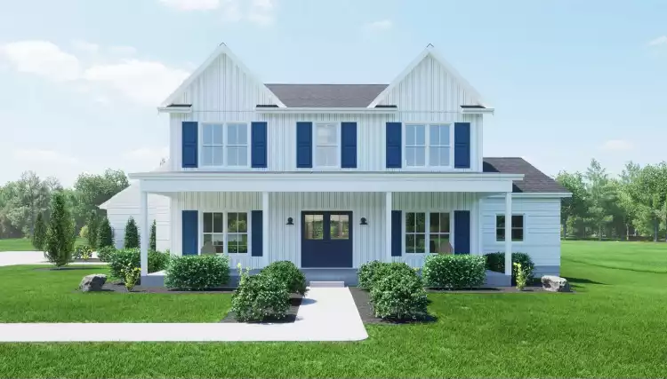 image of 2 story traditional house plan 11713