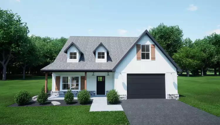 image of small modern farmhouse plan 11771