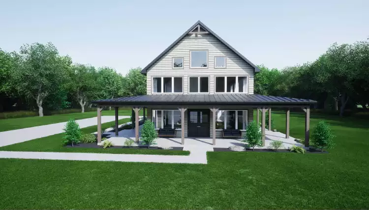 image of barndominium house plan 11795