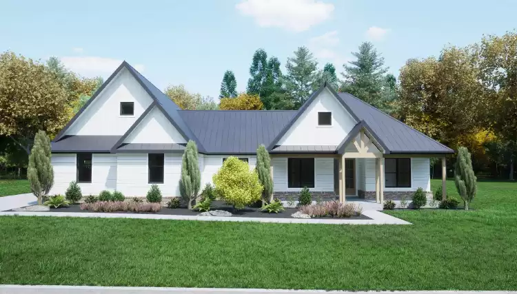 image of 1.5 story house plan 11814