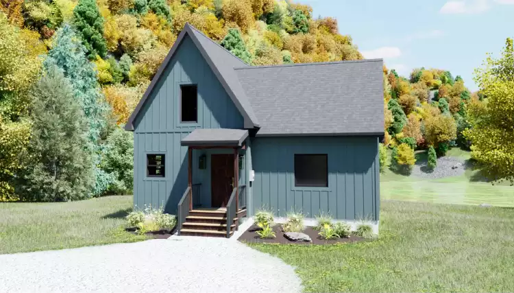 image of small cottage house plans with loft space plan 11939