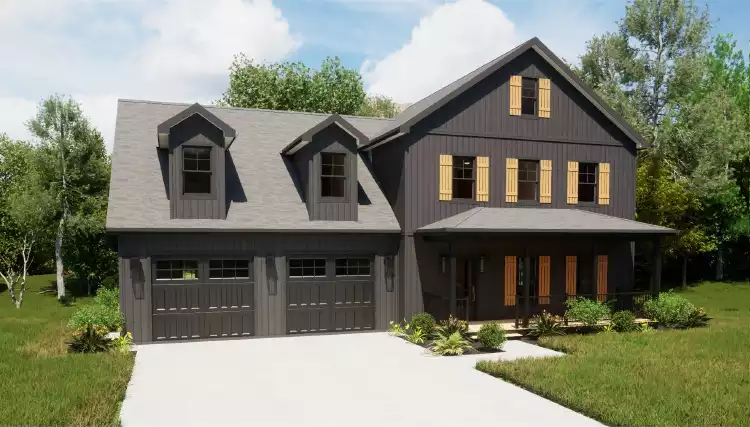 image of 2 story traditional house plan 12005