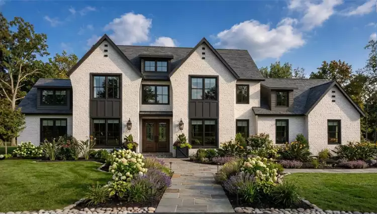 image of 2 story french country house plan 12006