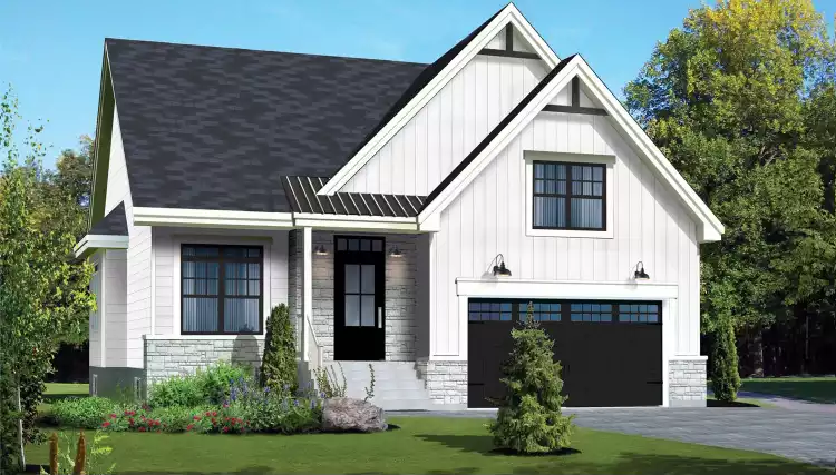 image of 2 story cottage house plan 10460