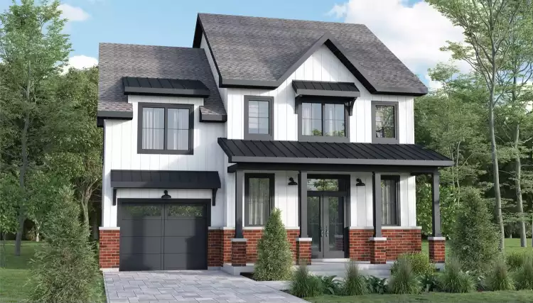 image of 2 story traditional house plan 10470