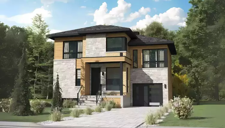 image of transitional house plan 10475