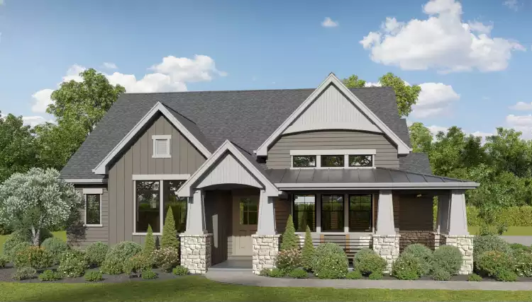 image of transitional house plan 11300