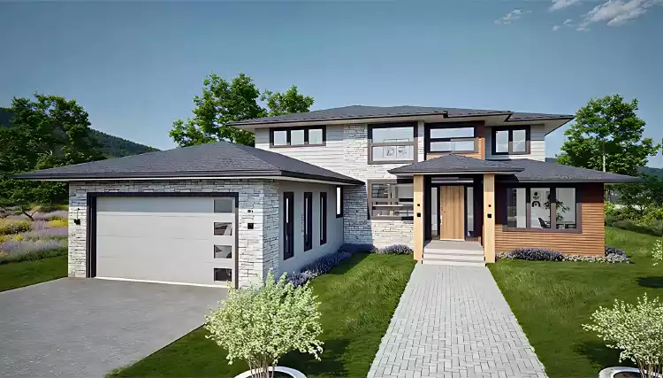 image of coastal contemporary house plan 11013