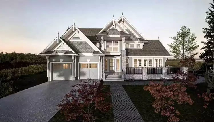 image of side entry garage house plan 11925