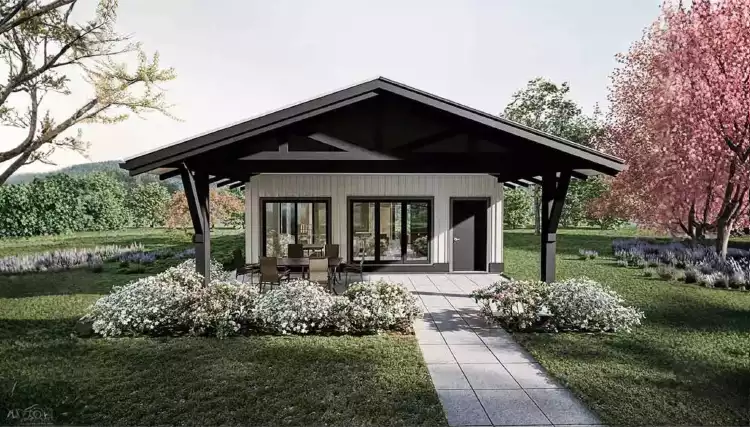 image of single story bungalow house plan 11935