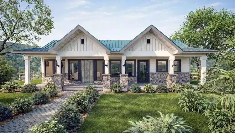 image of small modern house plan 12392