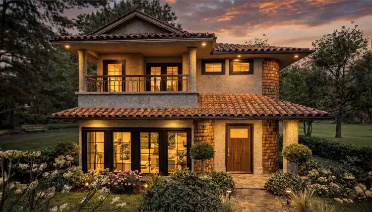 image of spanish house plan 12393