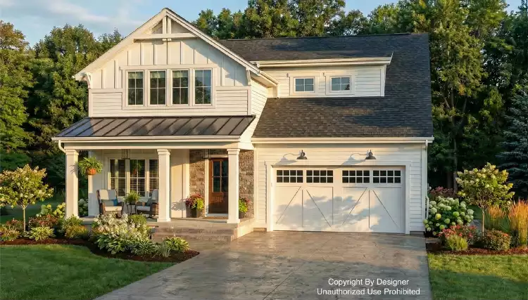 image of 2 story traditional house plan 10297