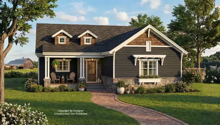 image of small ranch house plan 10303