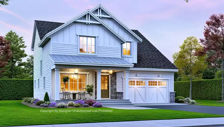 image of 2 story traditional house plan 10314