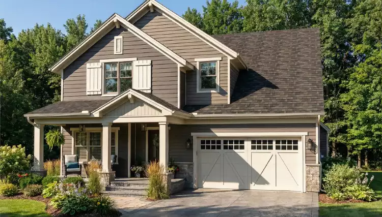 image of 2 story craftsman house plan 10324