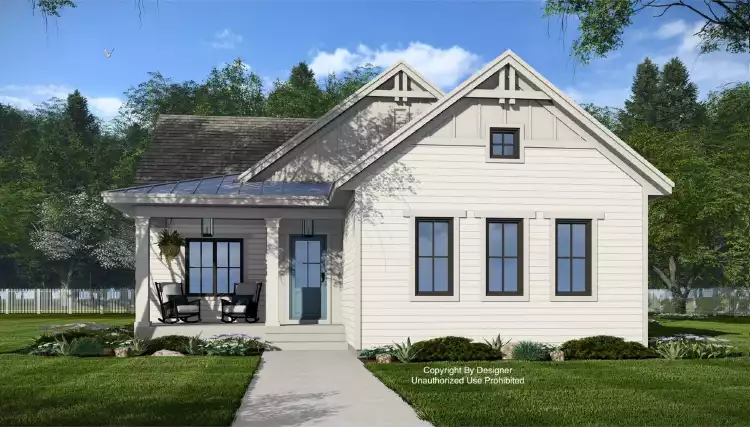 image of small modern farmhouse plan 10326