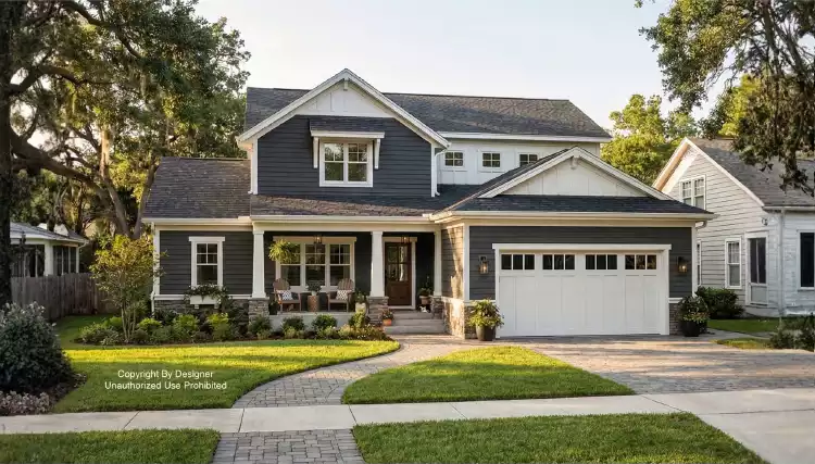 image of farmhouse plan 10374