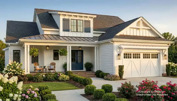 image of 2 story cottage house plan 10759