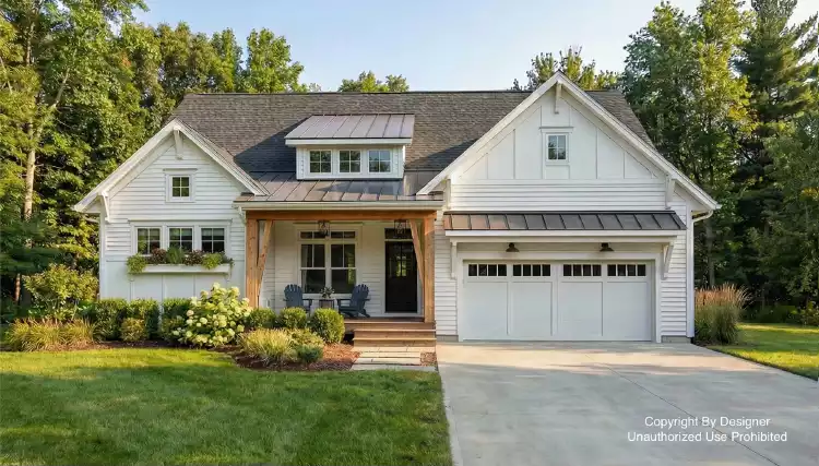 image of single story craftsman house plan 11080