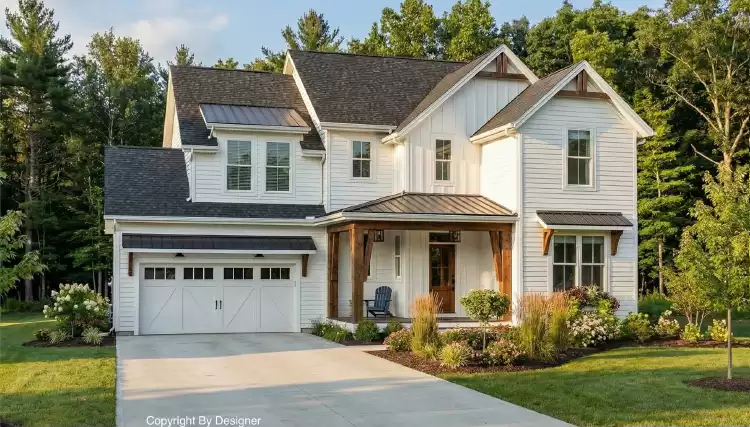 image of 2 story craftsman house plan 11174