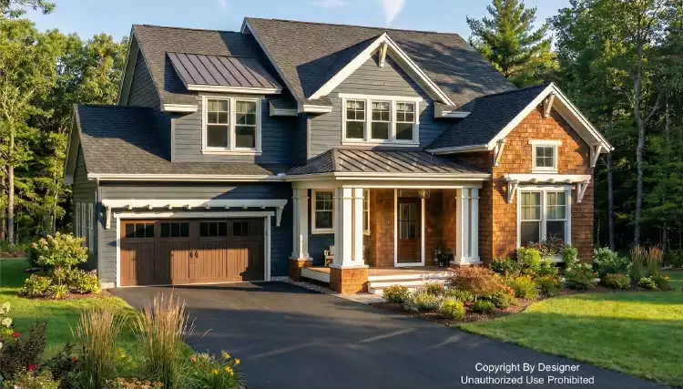 image of 2 story farmhouse plan 11179