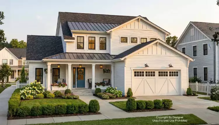 image of modern farmhouse plan 11638