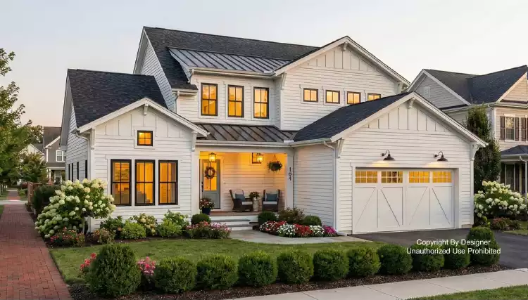 image of modern farmhouse plan 11642