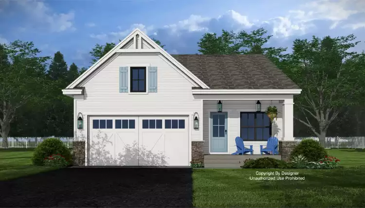 image of small ranch house plans with porches plan 11672