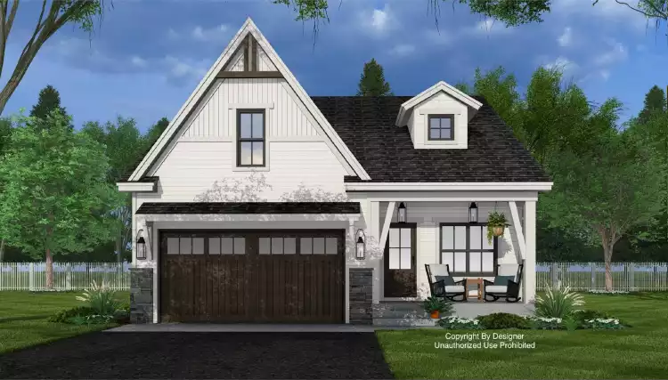 image of 2 story craftsman house plan 11689