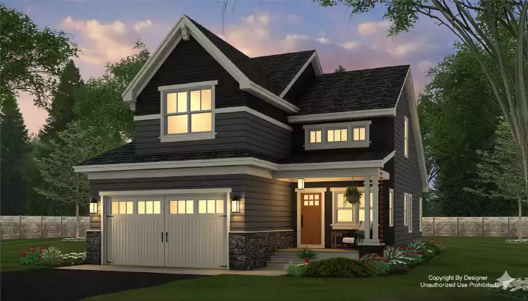 image of small farm house plan 11727