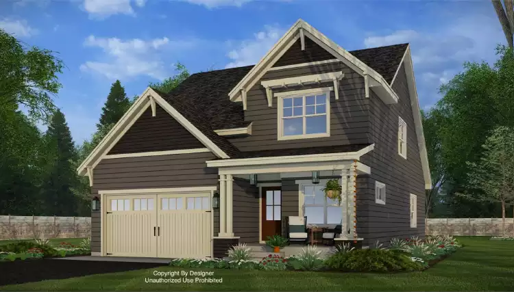 image of 2 story craftsman house plan 11768