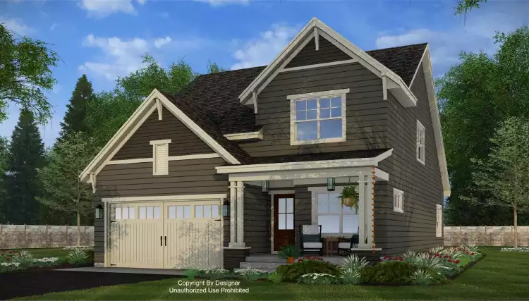image of 2 story craftsman house plan 11778