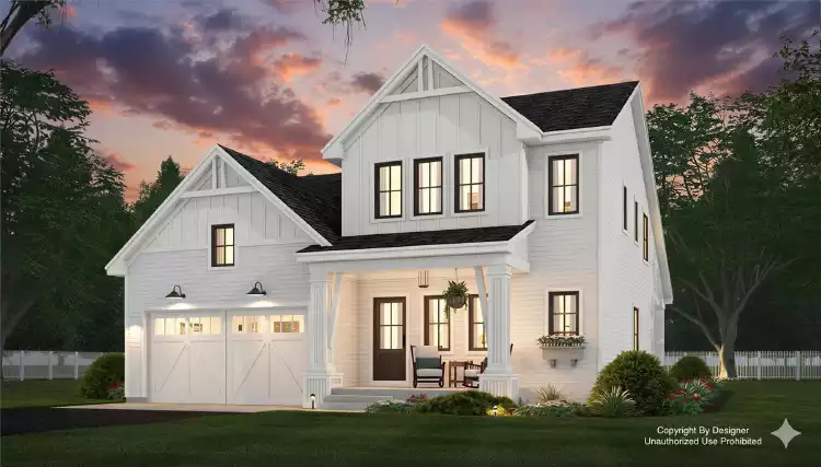 image of 2 story craftsman house plan 11780