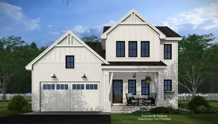 image of 2 story craftsman house plan 11780