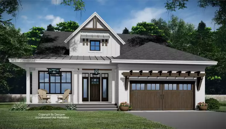 image of 2 story craftsman house plan 11803