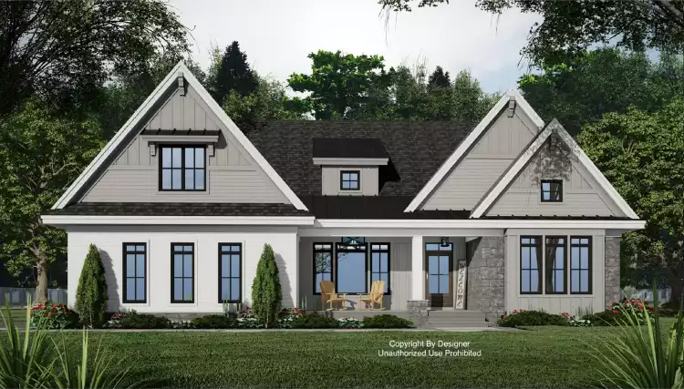 image of farmhouse plan 11829